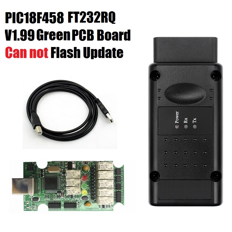 10pcs/lot OPCOM V1.99 with PIC18F458 FTDI OP-COM OBD2 Car Diagnostic Tool 1.99  CAN BUS OP COM Code Scanner