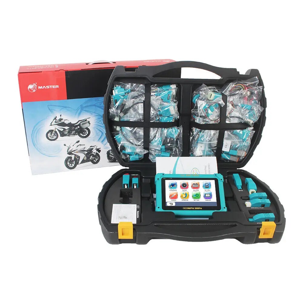 MST-3000PRO Motorcycle Diagnostic Tool Fault Code Reader ECU Key Programming Motorcycle OBD Scanner Fit for Honda Yamaha Suzuki Kawasaki
