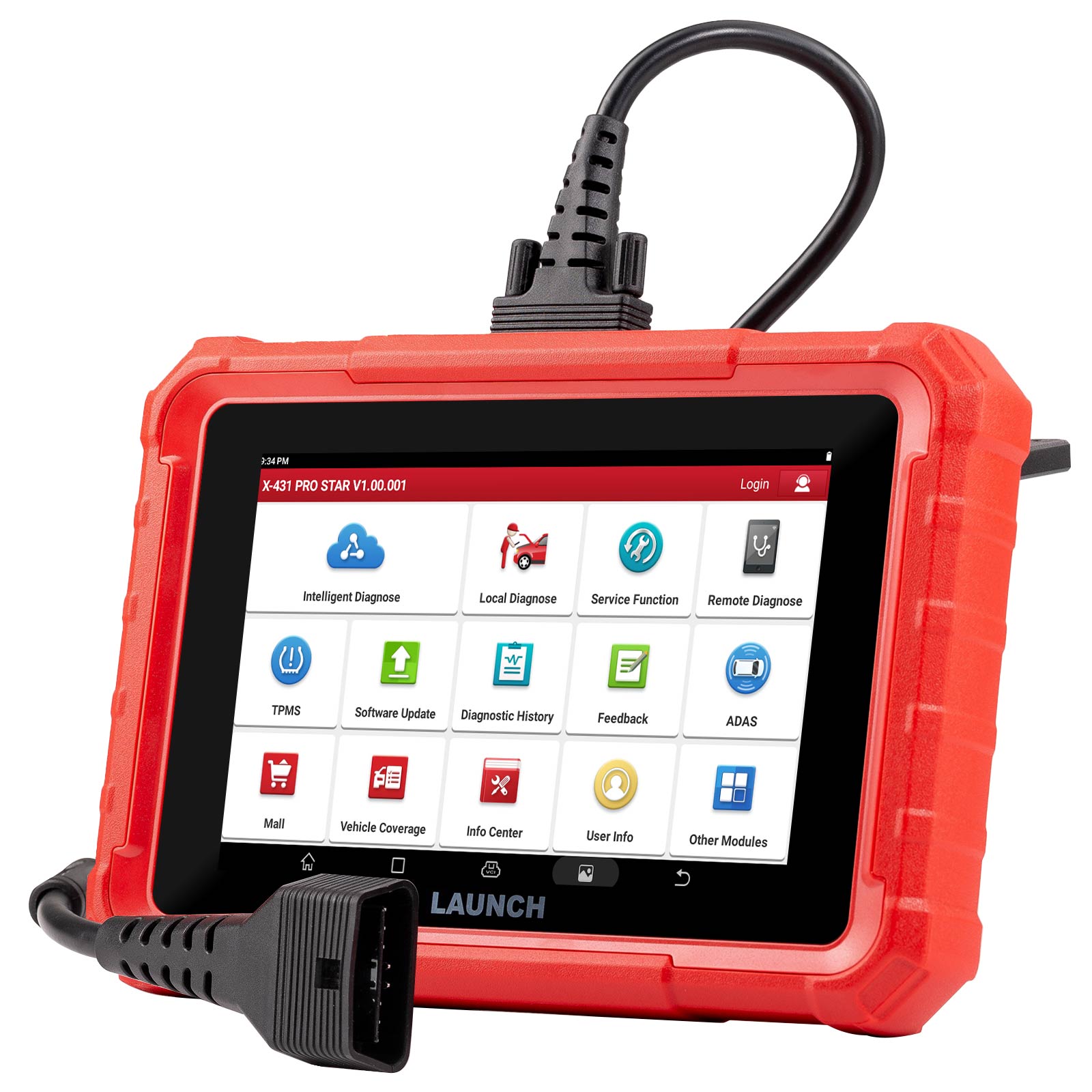 Launch X431 PRO STAR Bidirectional Diagnostic Scanner Supports CAN FD DoIP 31 Service Functions ECU Coding Update of X431 V/ Pro Elite