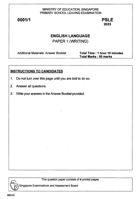 Actual Standard / Foundation PSLE Past Year Papers 2024 to 2020 PSLE MATH PSLE ENGLISH PSLE SCIENCE