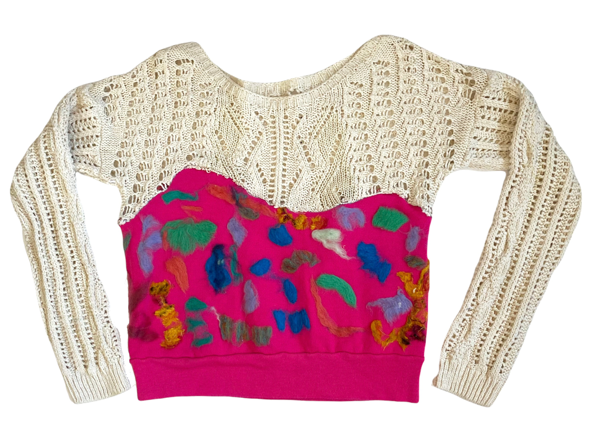The Gladys Patchwork Upcycled Jumper Sweater