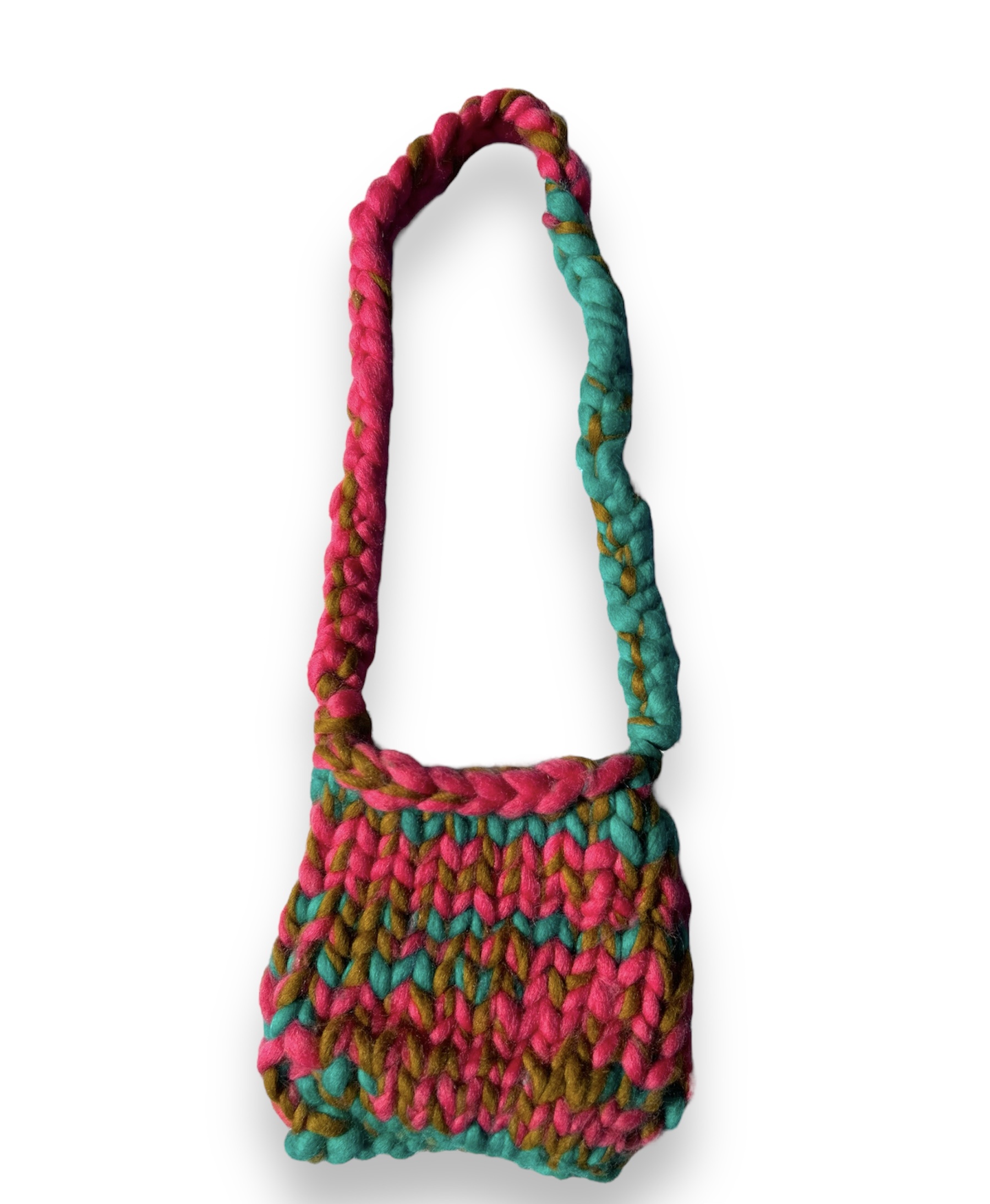 Mini Chunky Wool Knit Shoulder bag