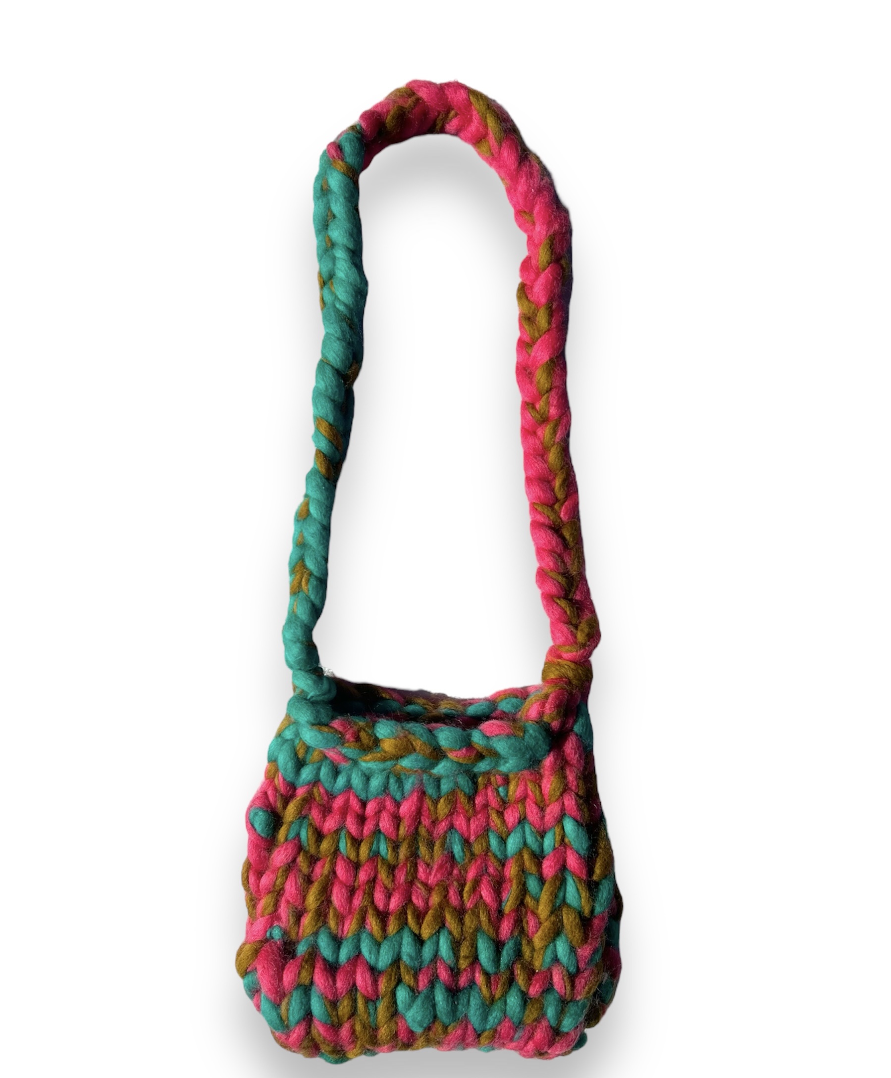Mini Chunky Wool Knit Shoulder bag