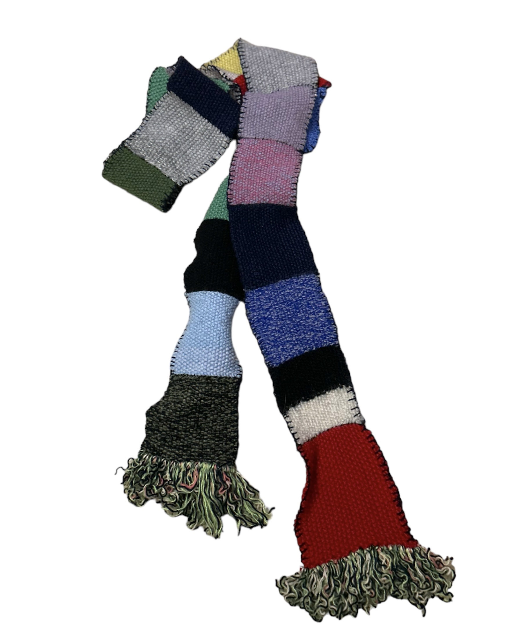 Handmade Skinny Patchwork Scarf