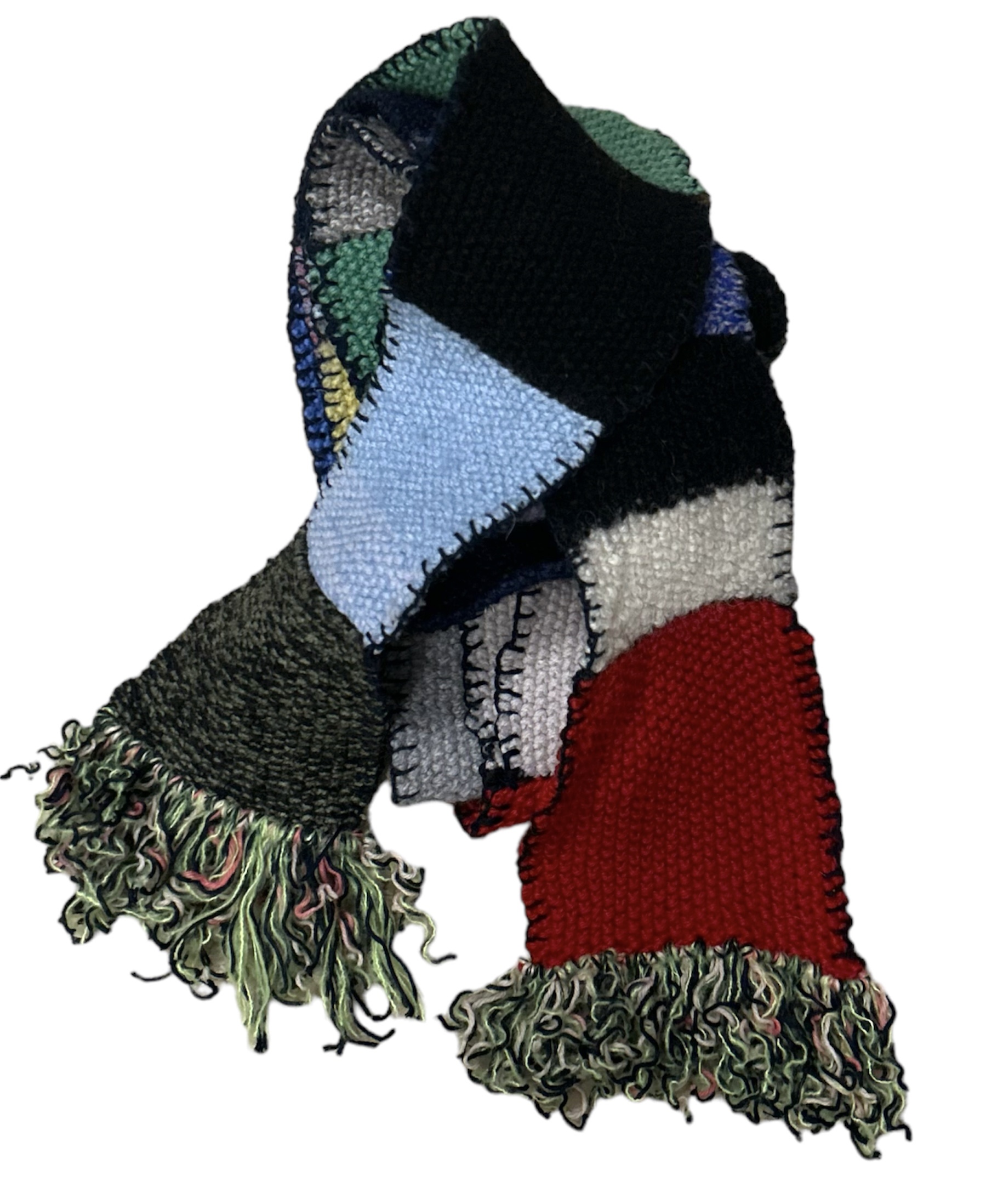 Handmade Skinny Patchwork Scarf 