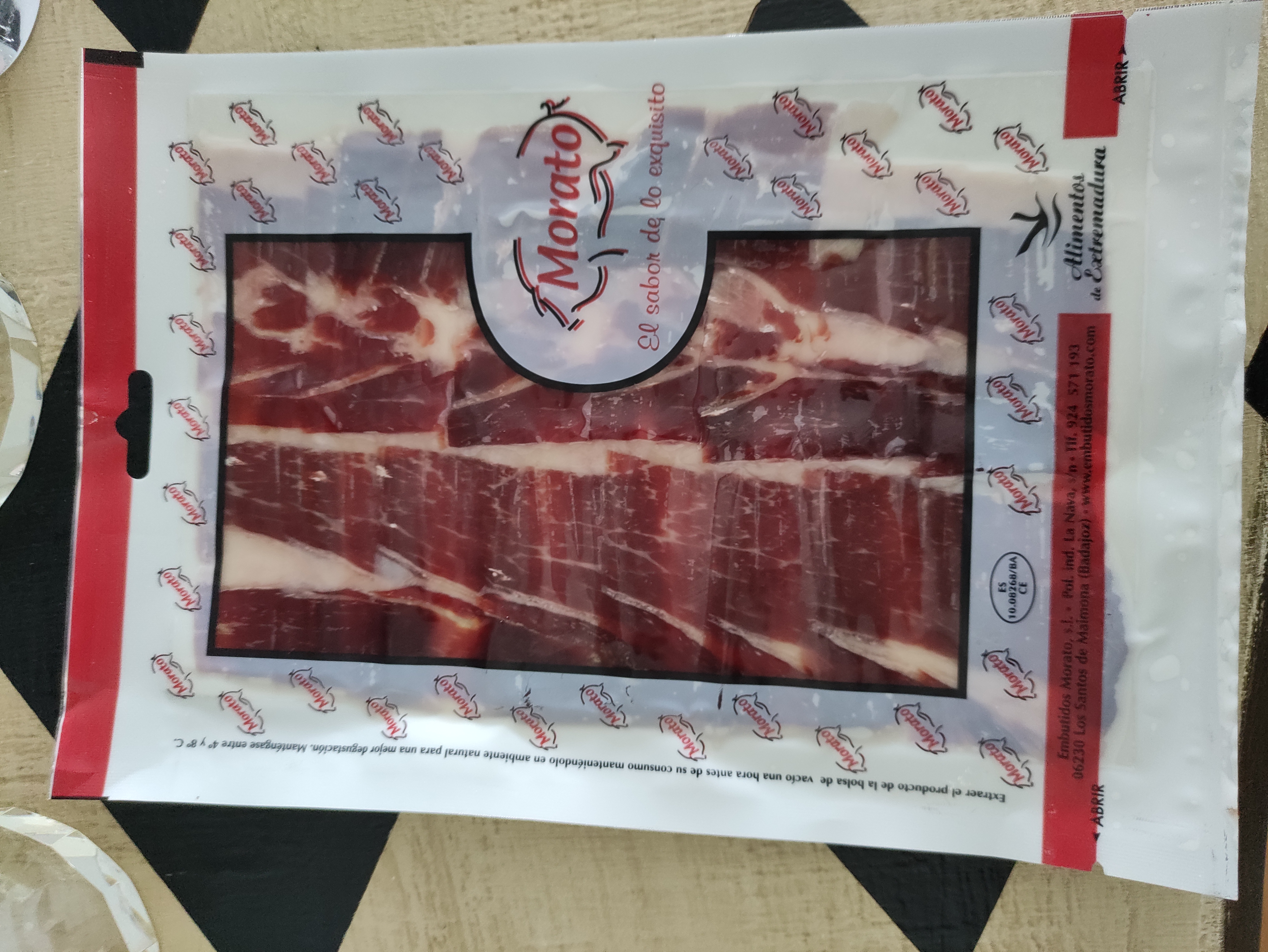 Presunto Ibérico 75% de bolota fatiado, 100g cortado à faca