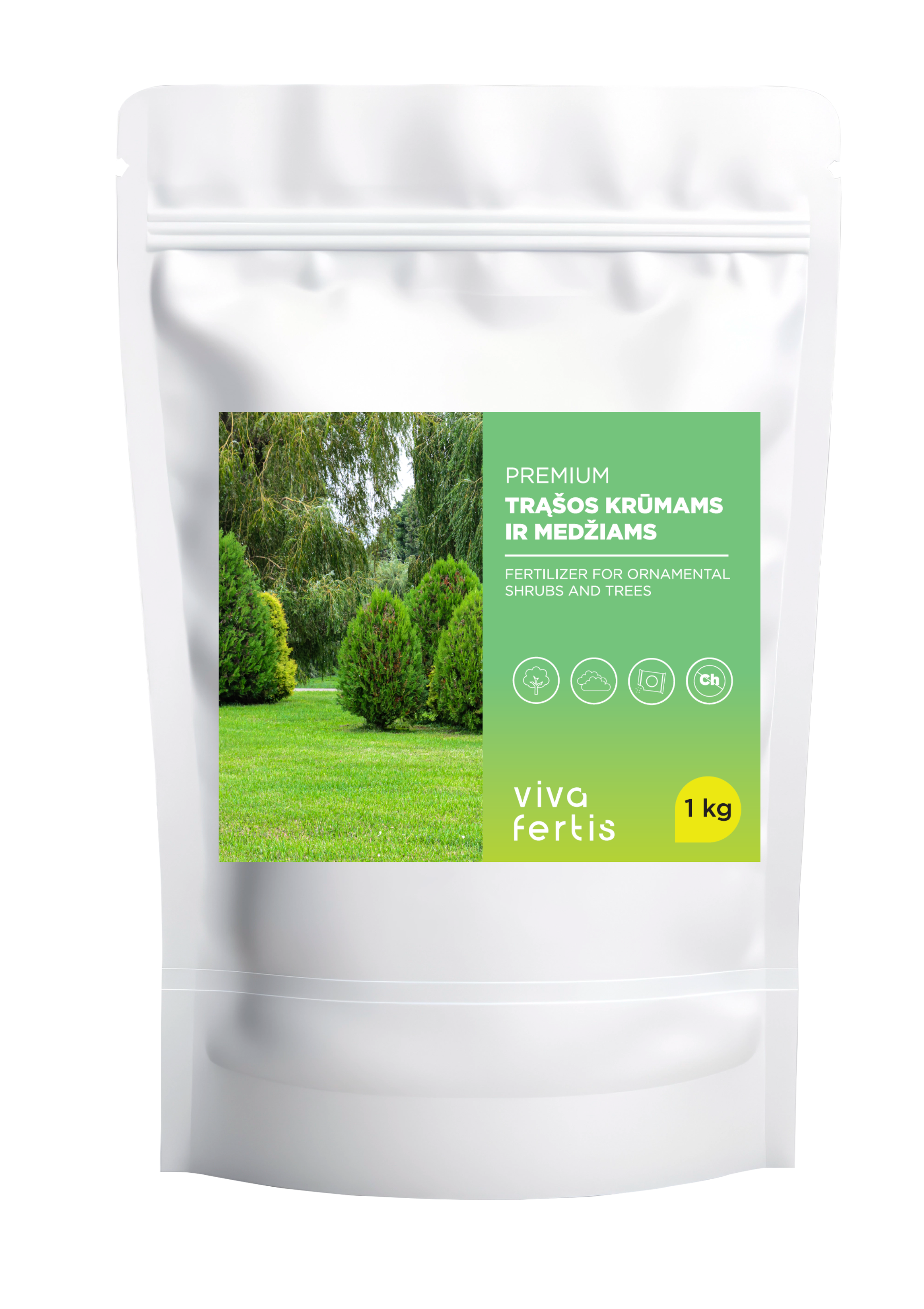 Granuliuotos trąšos dekoratyviniams krūmams ir medžiams, 1 kg