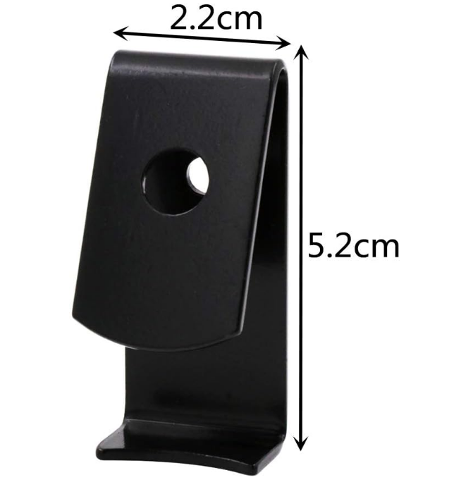 10 Pack Plant Pot Latch Hangers, Holds 3.5" to 8" Standard Terra Cotta Clay Flower Pot (Black)