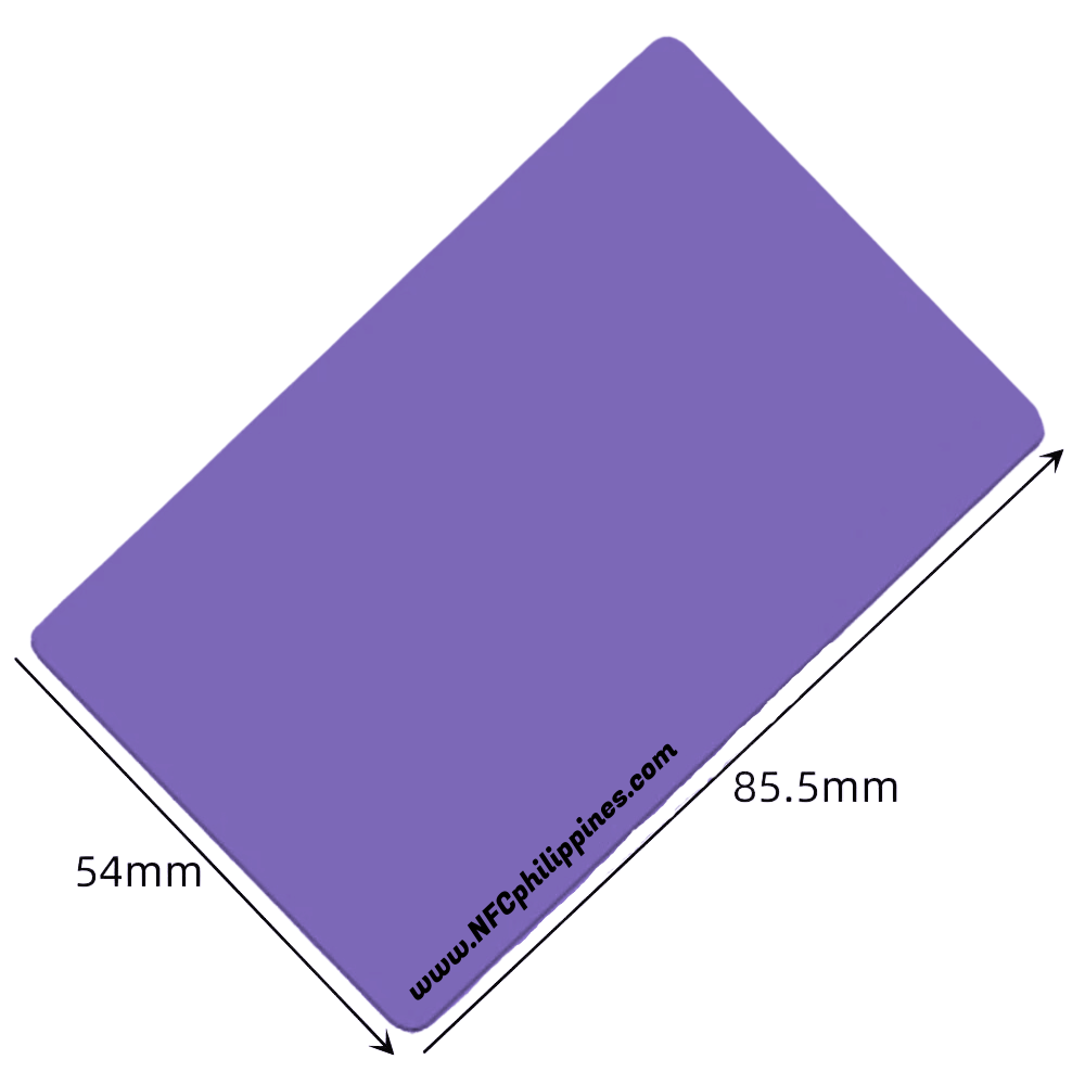 Violet PVC - NFC card - Contact less
