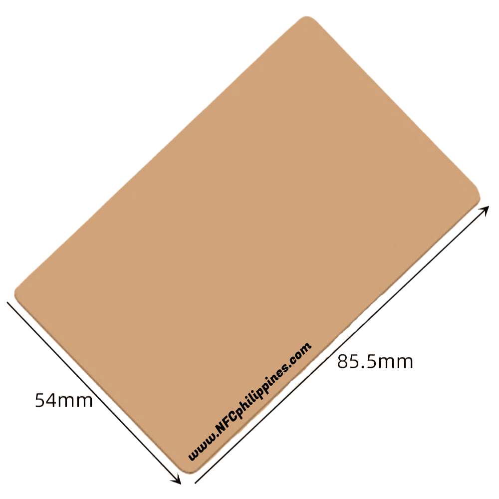 Orange PVC - NFC card - Contact less