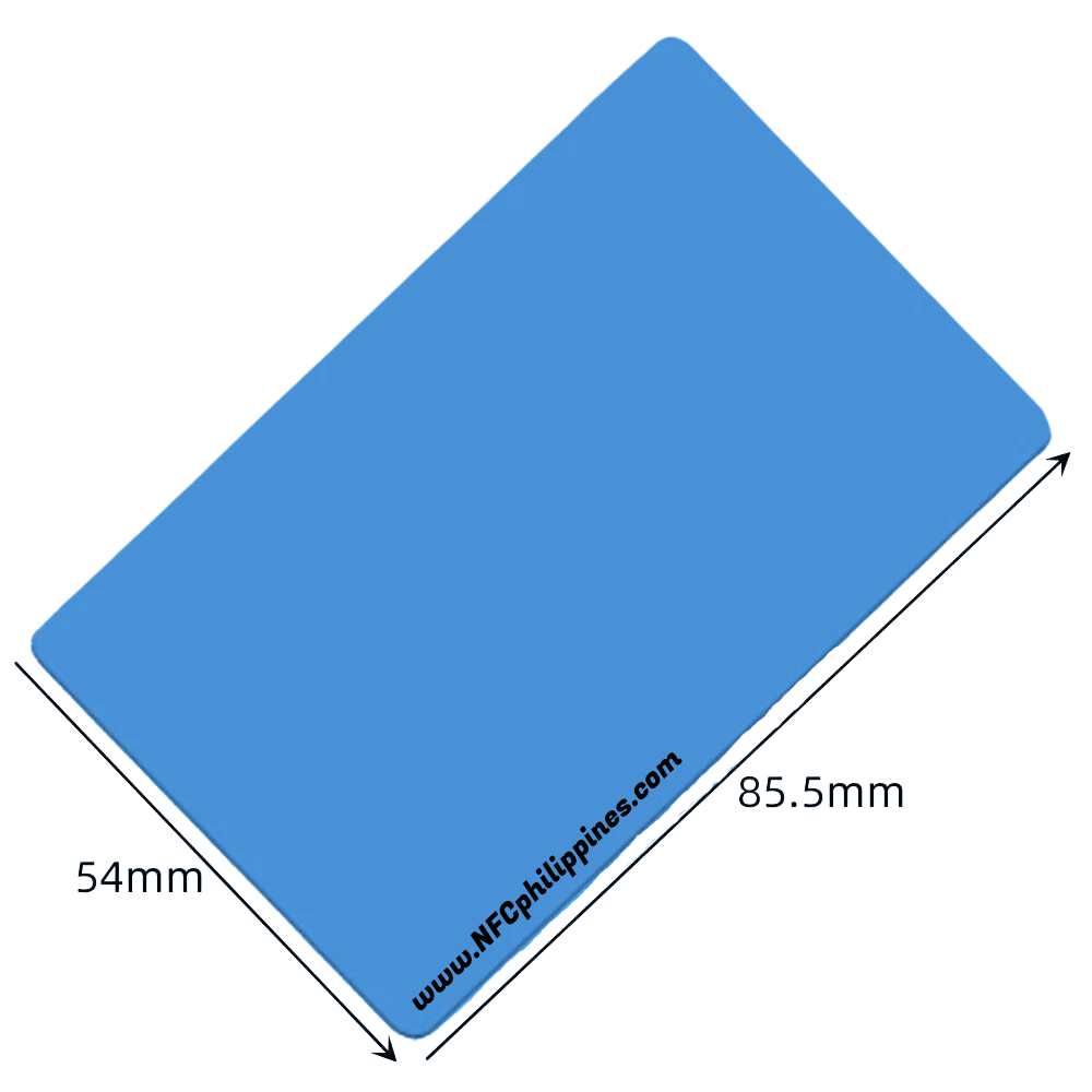 Blue PVC - NFC card - Contact less