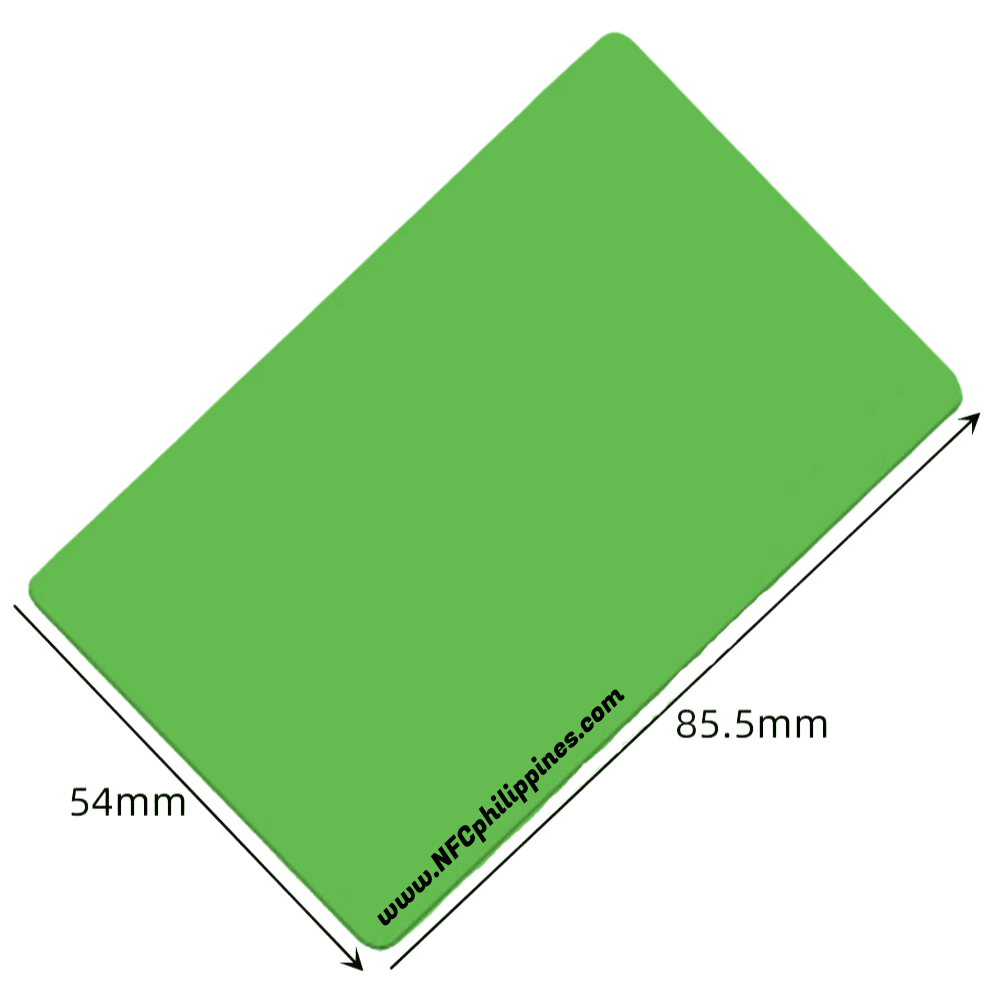 Green PVC - NFC card - Contact less