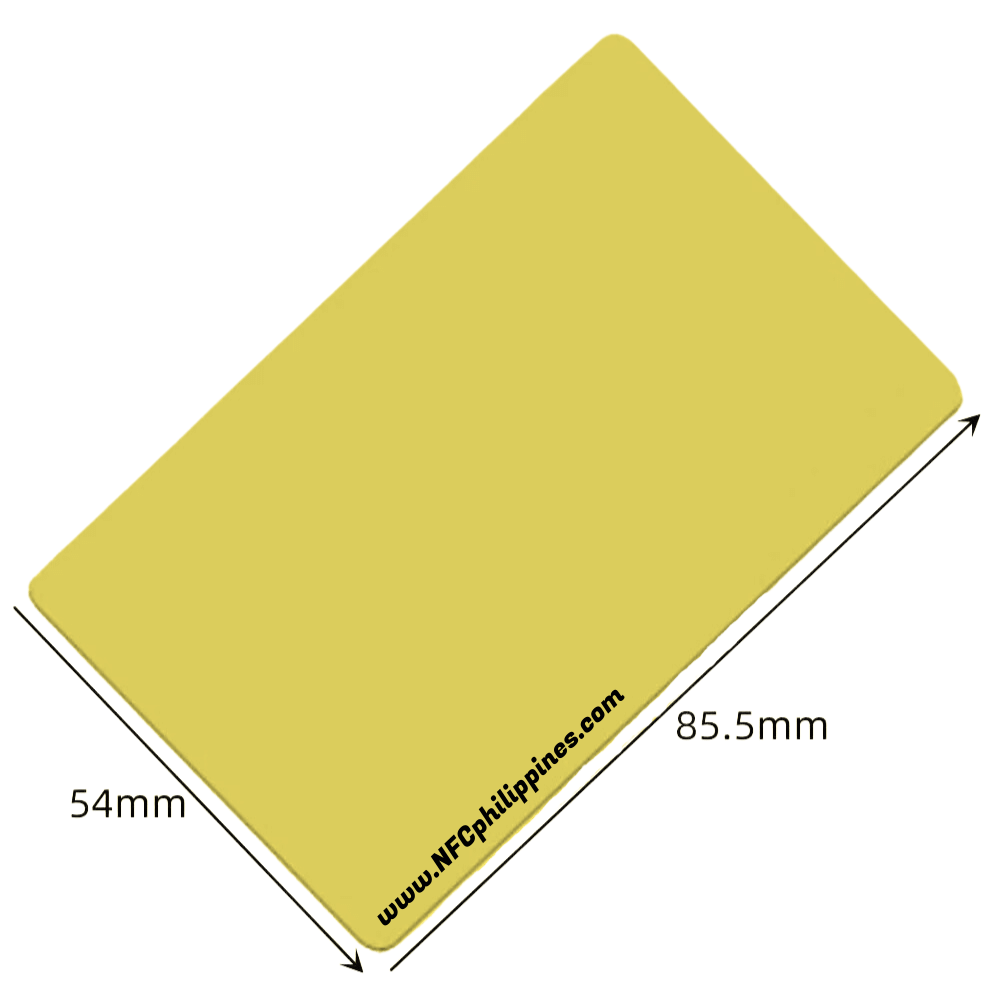 Yellow PVC - NFC card - Contact less