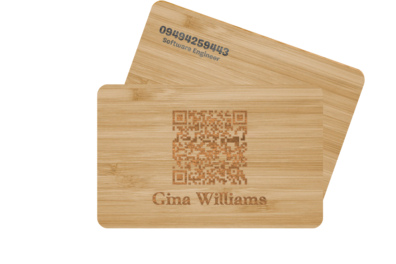 Wood NFC - bamboo - Contact less