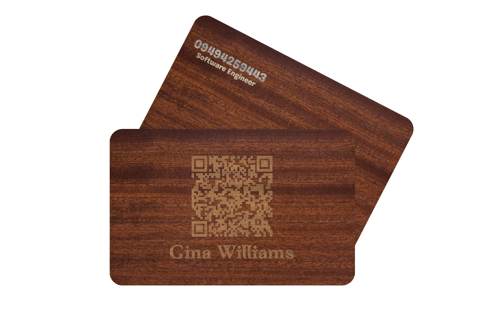 Wood NFC - sapele - Contact less