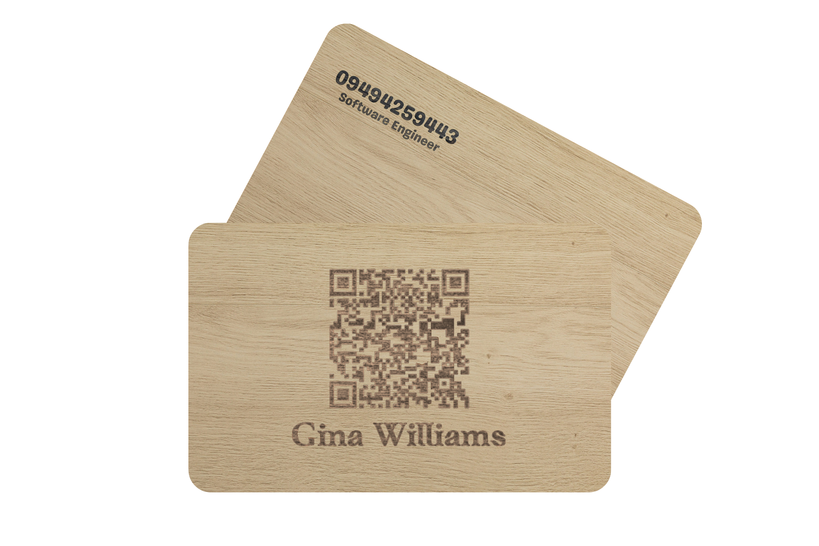 Wood NFC - basswood - Contact less