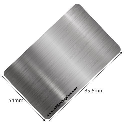 Metal NFC - silver - Contact less