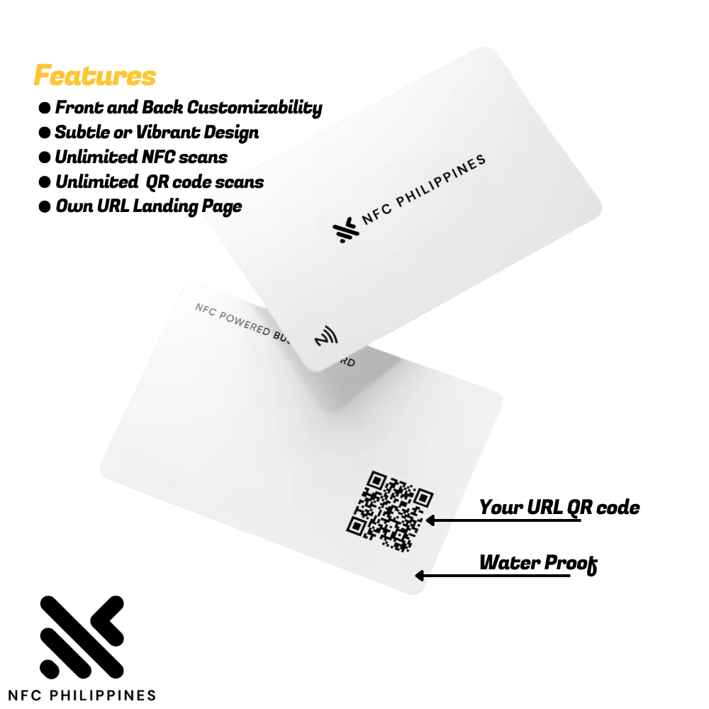 White PVC - NFC card - Contact less