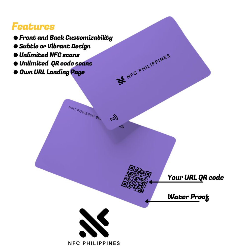 Violet PVC - NFC card - Contact less