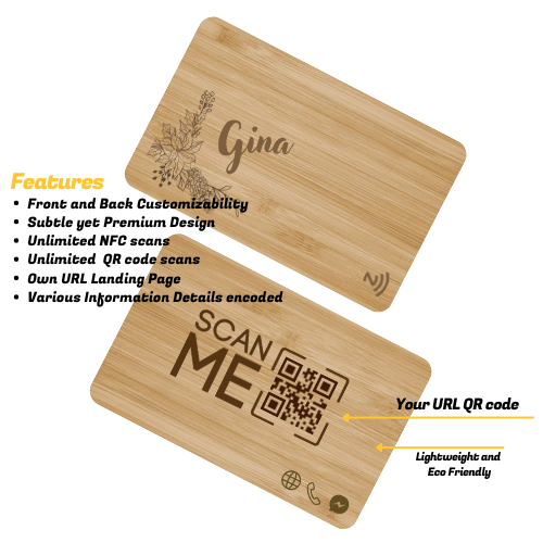 Wood NFC - bamboo - Contact less