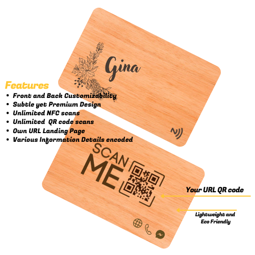 Wood NFC - maple - Contact less