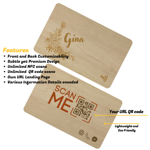 Wood NFC - basswood - Contact less