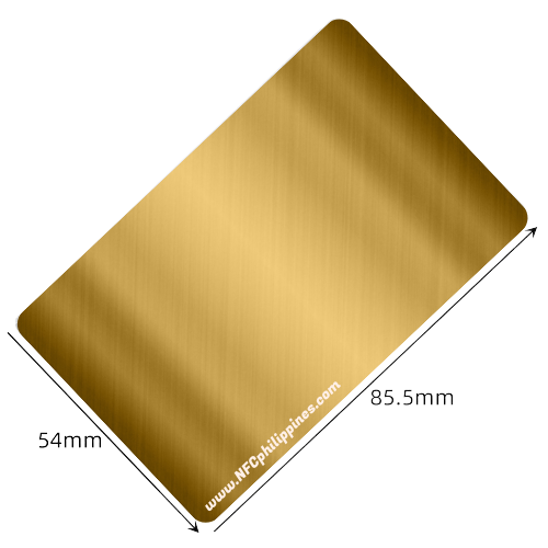 METAL NFC - GOLD - CONTACT LESS