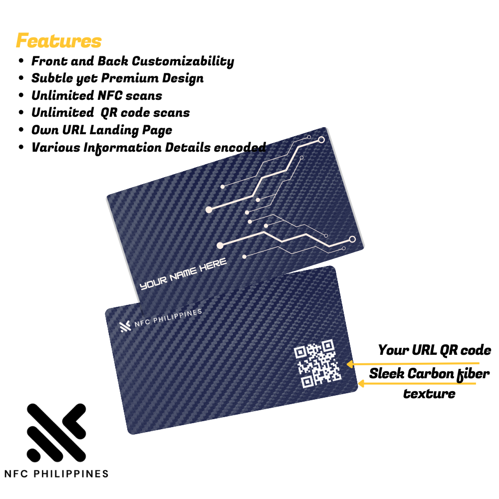 Carbon Fiber - Dark Blue - Contactless