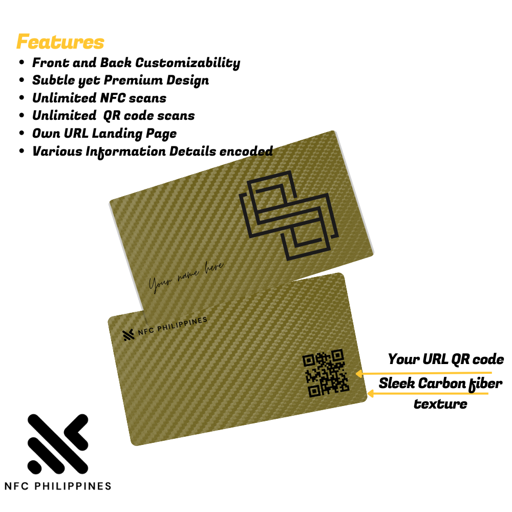 Carbon Fiber - Gold - Contactless