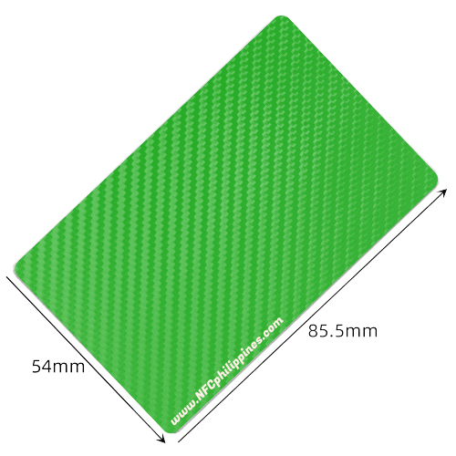 Carbon Fiber - Green - Contactless