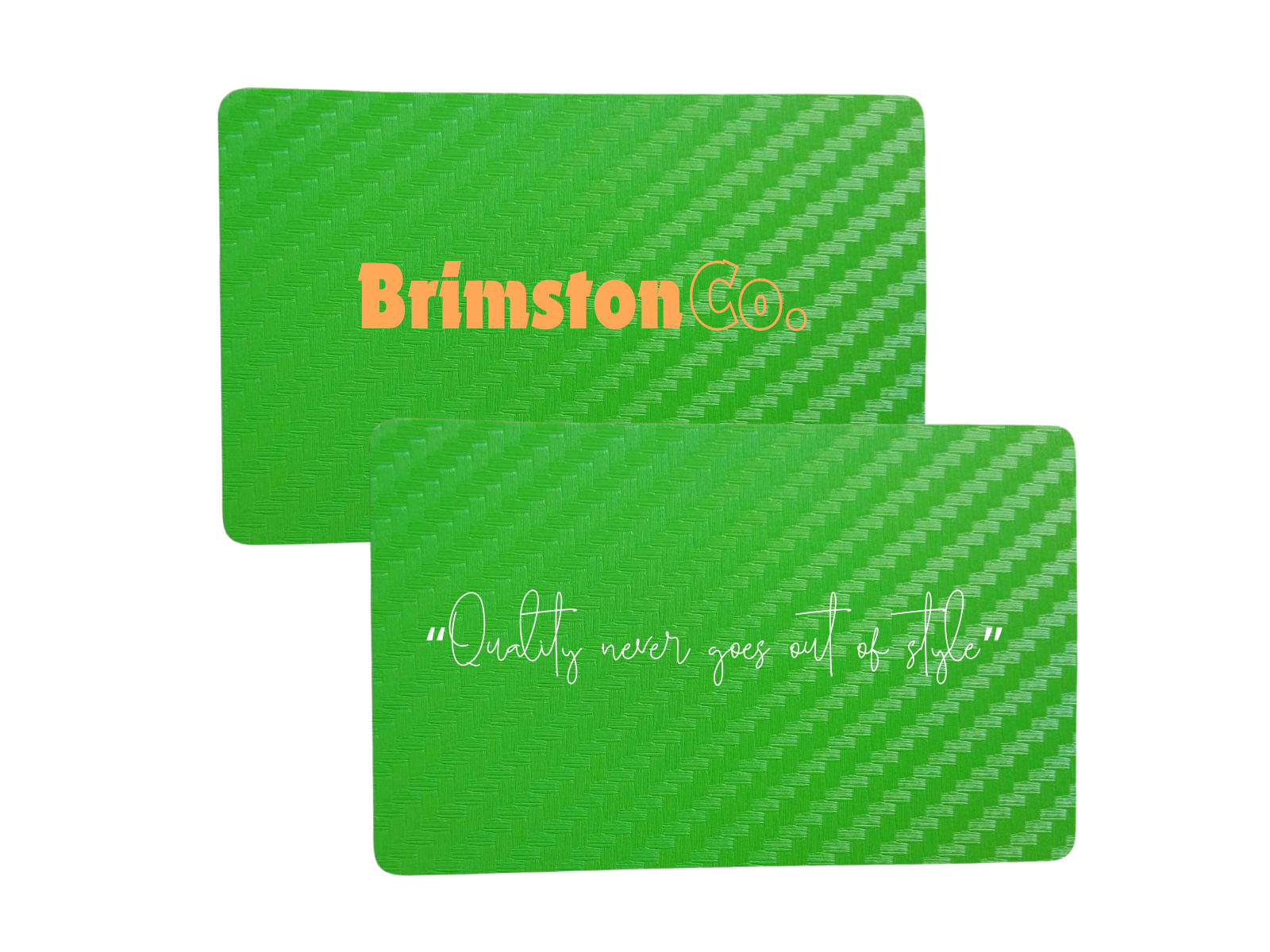 Carbon Fiber - Green - Contactless