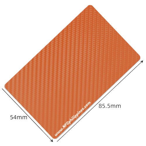 Carbon Fiber - Orange - Contactless