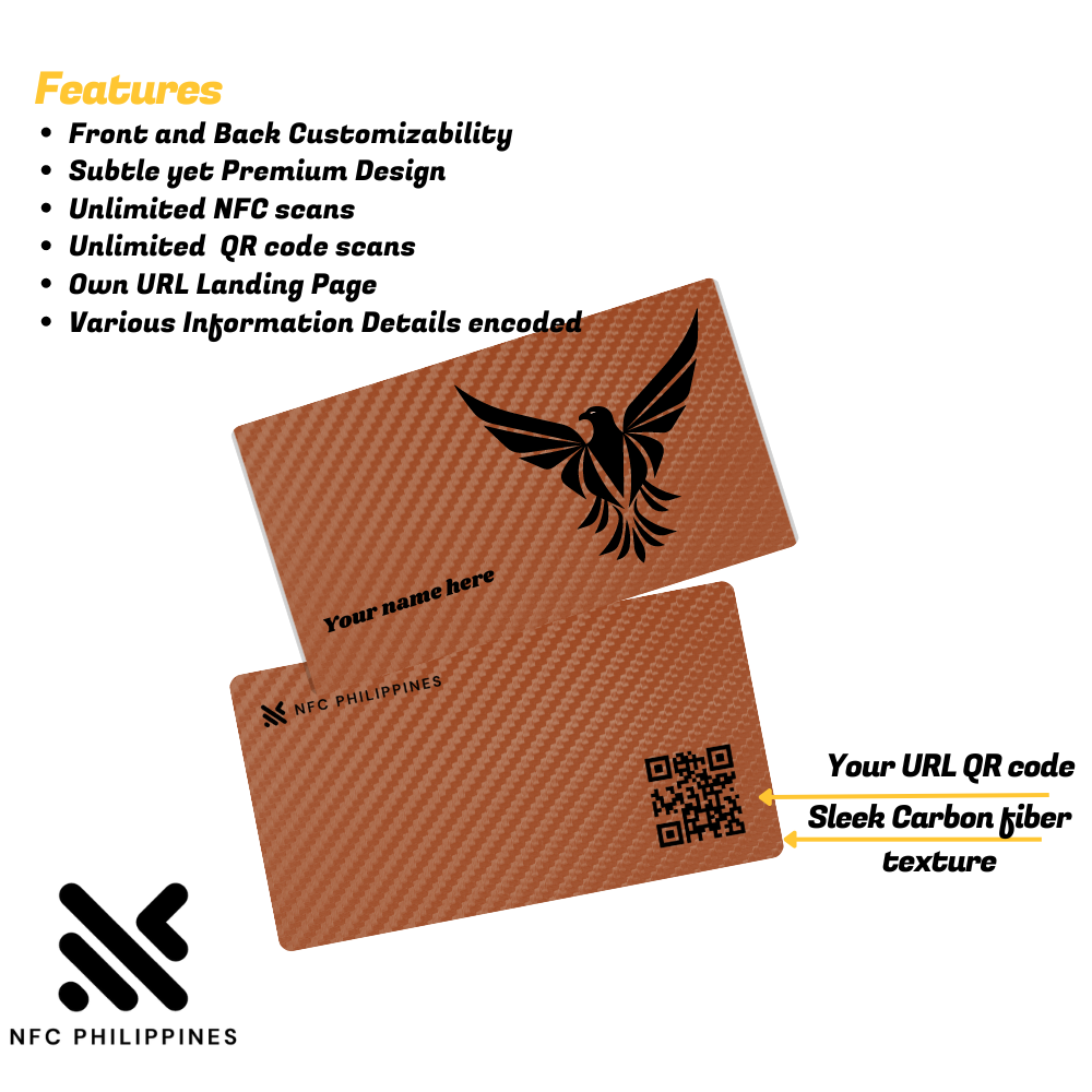 Carbon Fiber - Orange - Contactless