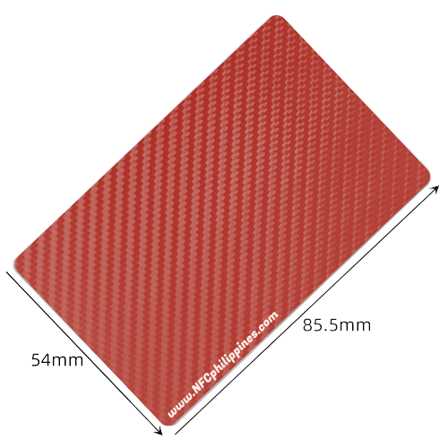 Carbon Fiber - Red - Contactless