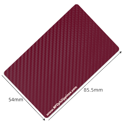 Carbon Fiber - Red Wine - Contactless