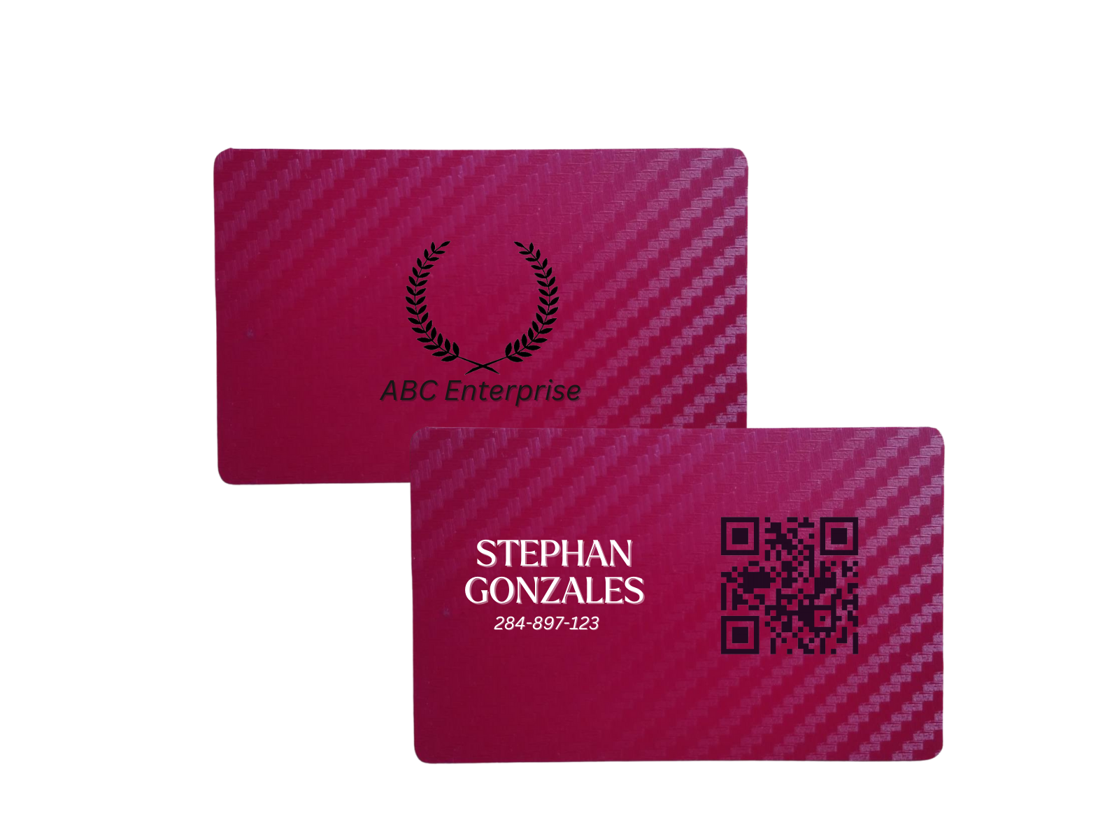 Carbon Fiber - Red Wine - Contactless