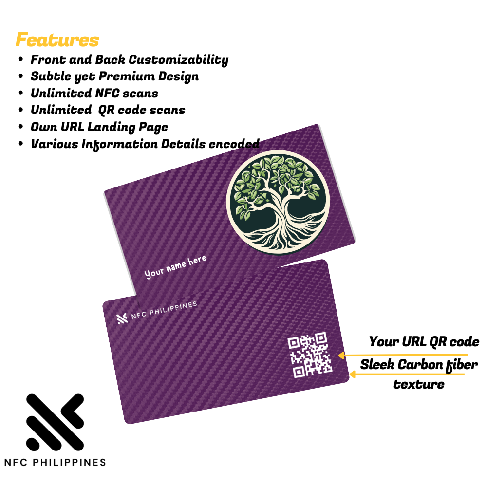 Carbon Fiber - Violet - Contactless