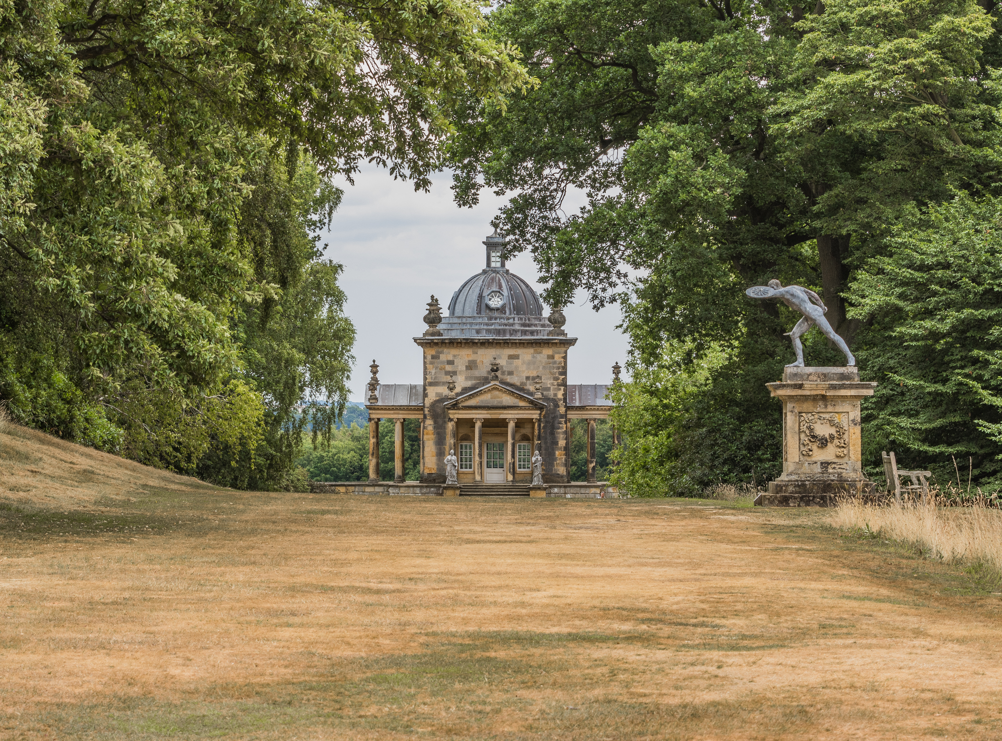 The Guardian Of The Temple Of The Four Winds - Castle Howard - Greeting Card 