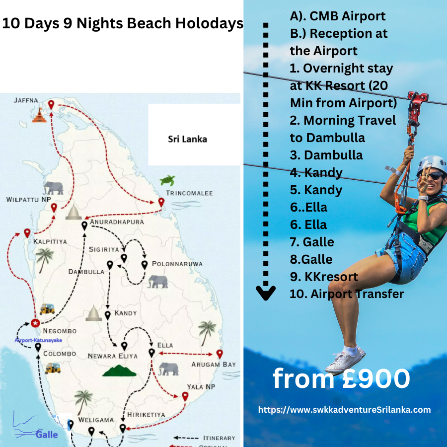 Learn More: £900/PP: 10 days 9 nights Adventure Pack and Beach holiday tour