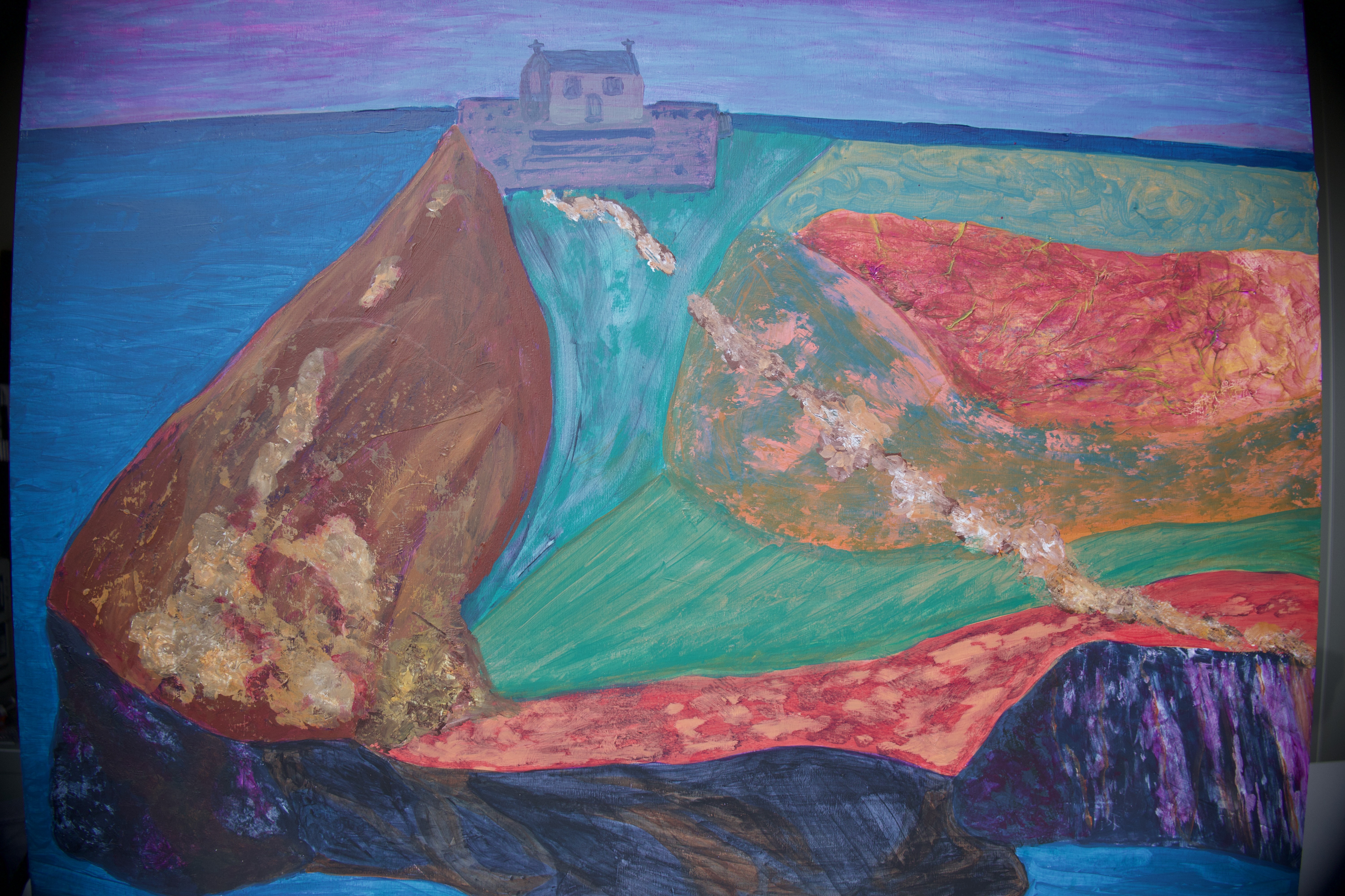 Crimson Dusk enfolds The Island