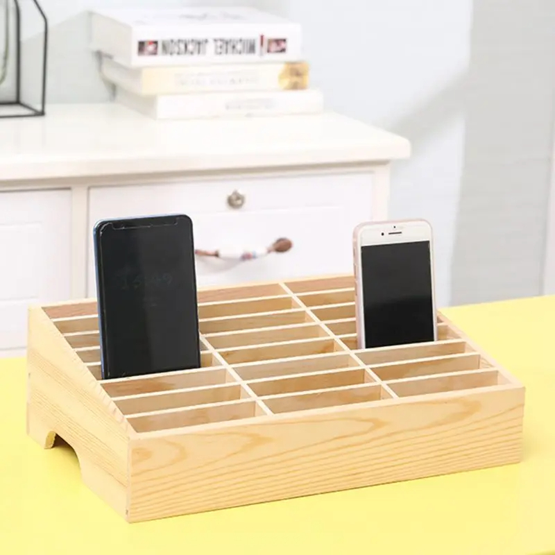 ORGANIZADOR TELEFONOS MADERA