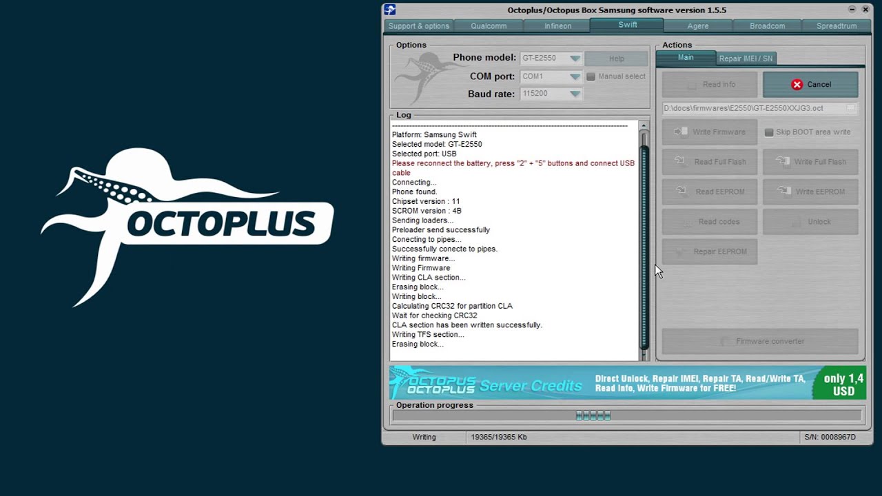 OCTOPLUS SAMSUNG