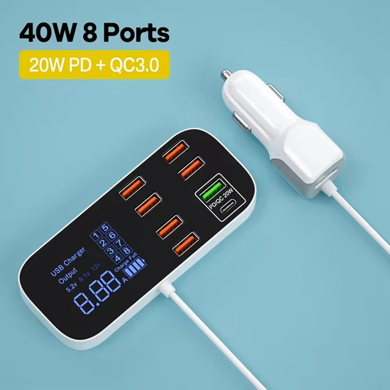 A9S+ 8-Port USB QC3.0
