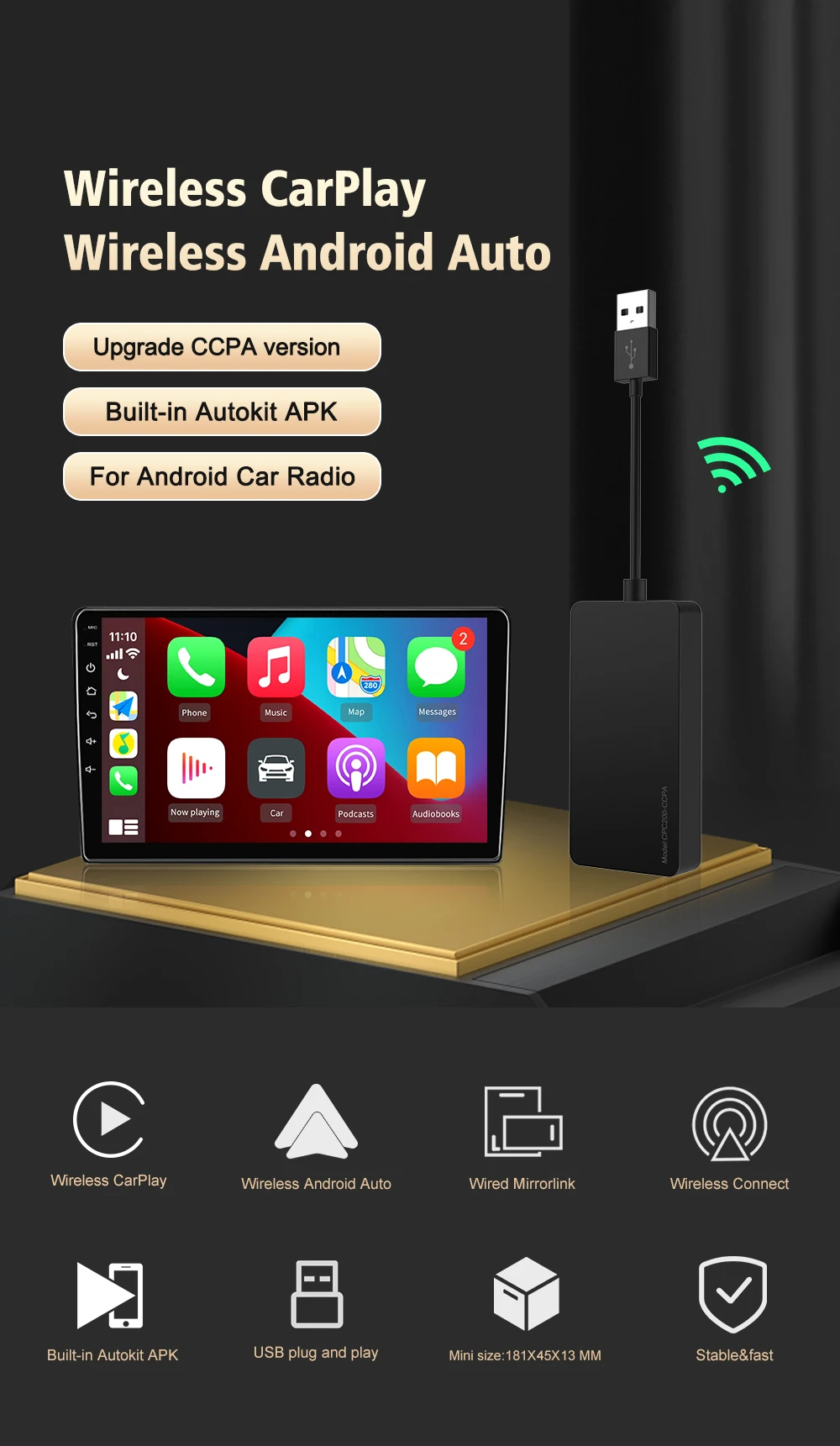 CARPLAY CARLINKIT CPC200 CCPA