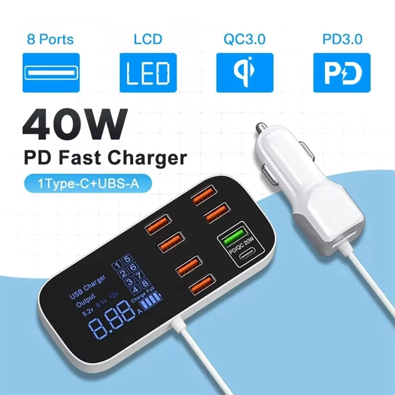 A9S+ 8-Port USB QC3.0