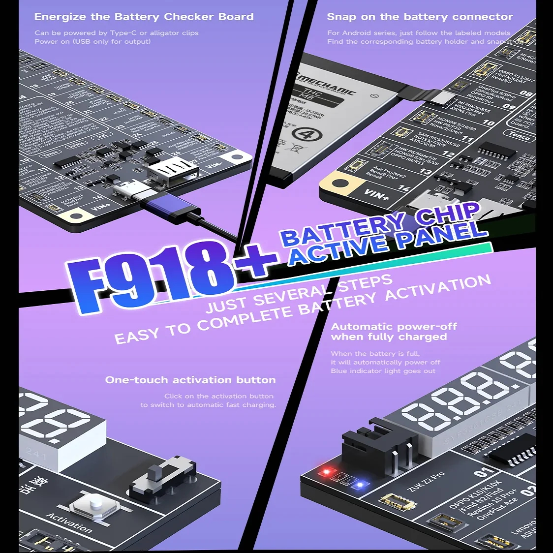 MECHANIC F918+ ANDROID/IPHONE 6 - 17PM