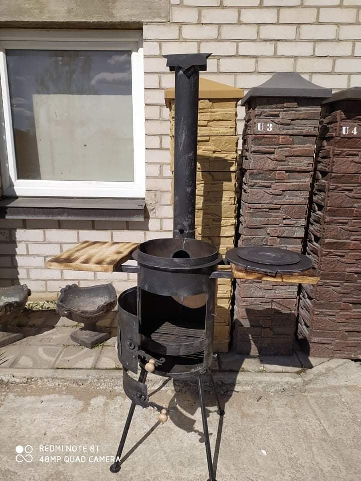 Kazano krosnelė 8l su 2 lentynomis