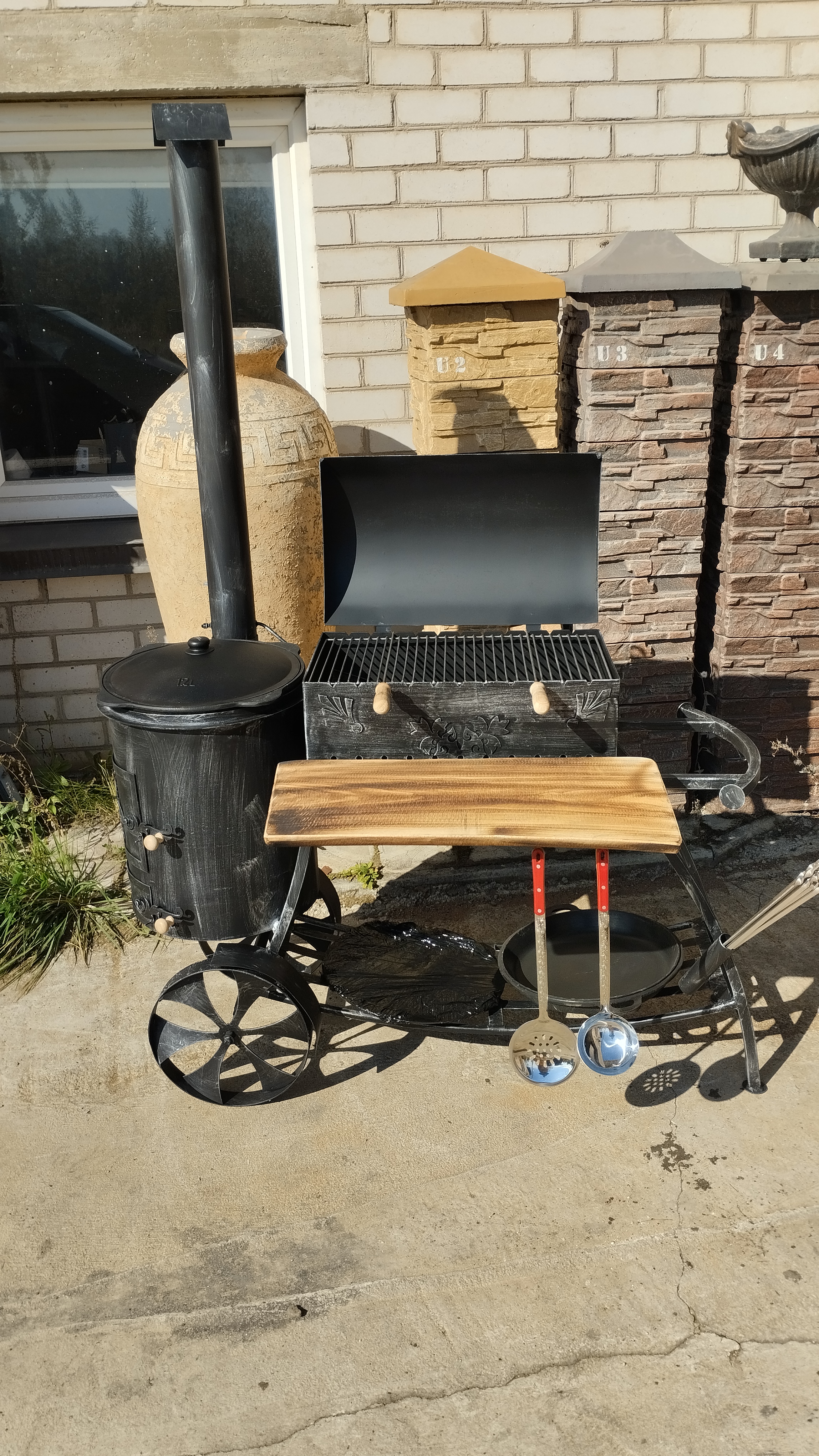 Šašlykinė su kazano krosnele "Mini virtuvė"