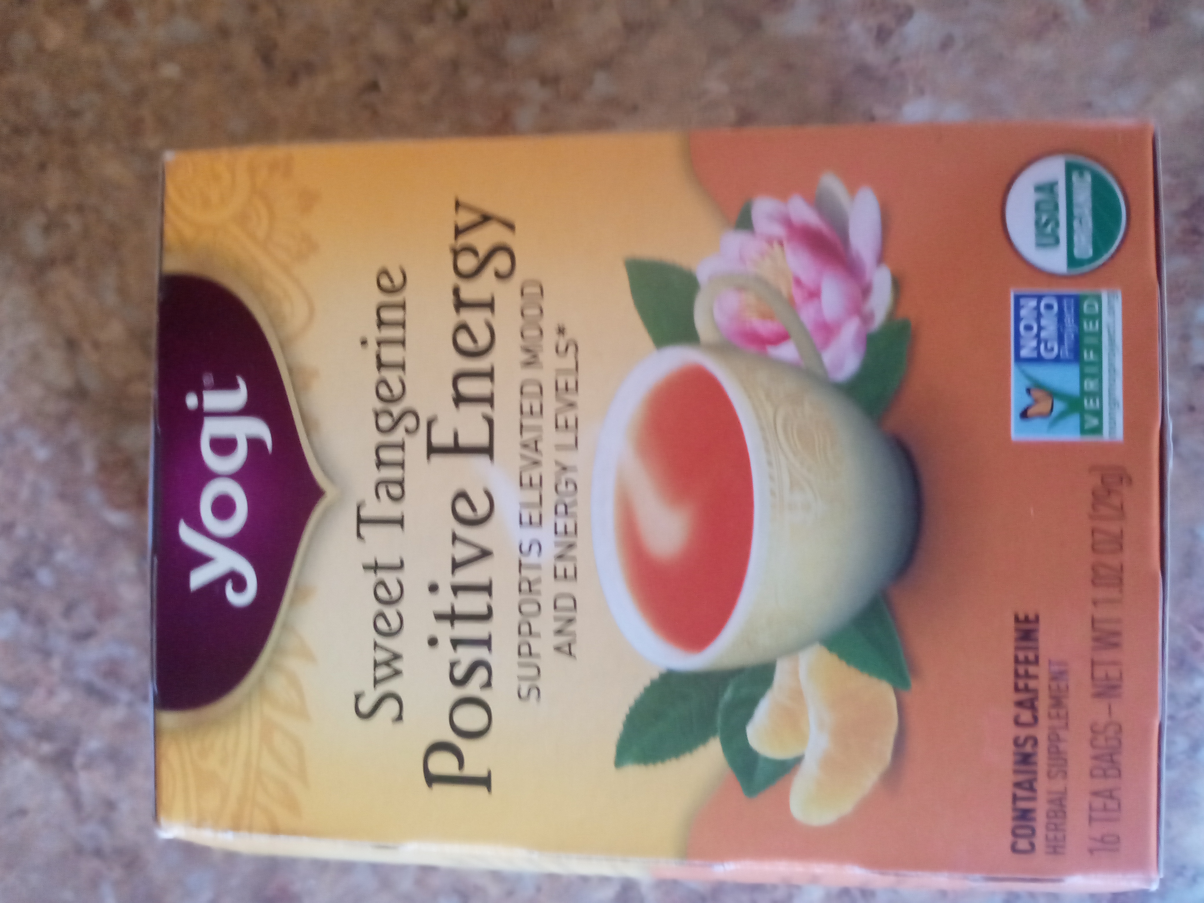 Yogi Sweet Tangerine Positive Energy Tea