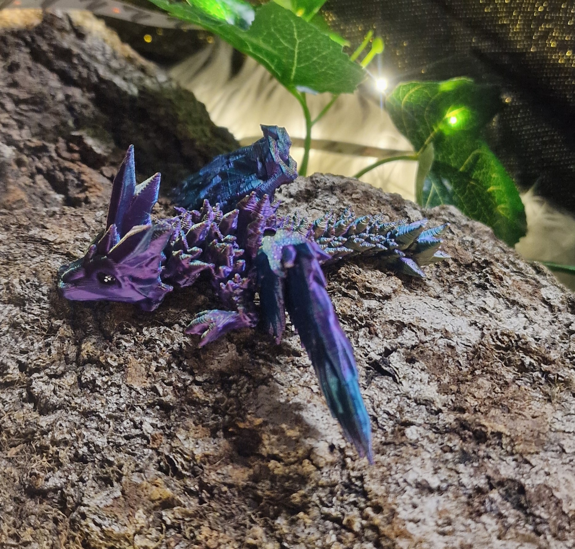Bébé Dragon de Cristal Ailé